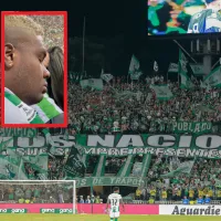 Durmiendo en el Atanasio: graban a hincha de Nacional que le cogió el sueño