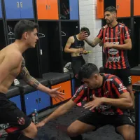 Así fue el alocado festejo de los jugadores de Patronato, tras vencer a Nacional