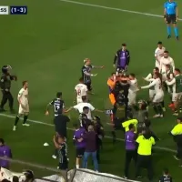 Escándalo en la Sudamericana: jugadores se dieron con todo y festival de rojas de Roldán