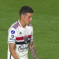 El madrazo de James tras botar el penal en la Sudamericana