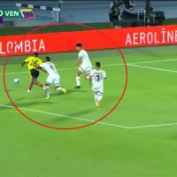 El empujón a Lerma que el árbitro omitió y era penalti claro para Colombia