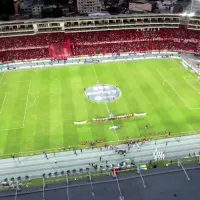 Monumental bienvenida de la hinchada del América para el clásico vs. Cali