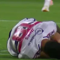 Así fue el fuerte golpe que recibió James Rodríguez en Brasil