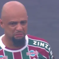 Estremecedor llanto de Felipe Melo en los himnos de la final de la Copa Libertadores