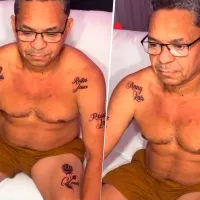 Video: papá de Luis Díaz se mandó a tatuar el cuerpo