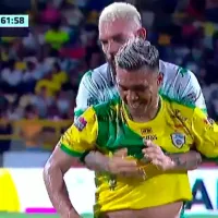 El insólito momento que protagonizó Teo Gutiérrez en un amistoso contra el Deportivo Cali