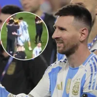 Messi rompió el protocolo en la final por un jugador colombiano y lo hizo reaccionar