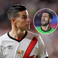 La confesión del arquero de Rayo Vallecano sobre James Rodríguez tras el debut del colombiano