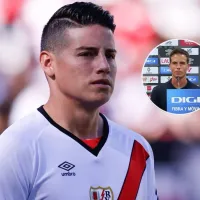 La molestia del técnico del Rayo Vallecano, tras poner como titular a James Rodríguez