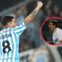 Festejo descontrolado: la reacción del DT de Racing al golazo de Juanfer