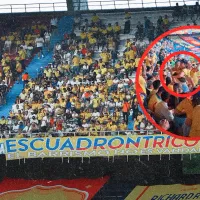 Hincha de Colombia "se quitó todo" en la tribuna