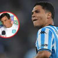 El DT de Racing rompió a llorar hablando de Juanfer