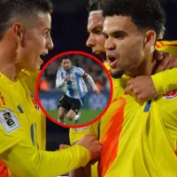 La respuesta de James Rodríguez a Luis Díaz por la foto que se tomó con Messi en el Monumental