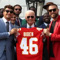 Mahomes and Kelce shared hilarious moment at the White House