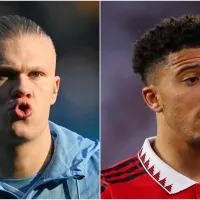 Erling Haaland\&#039;s reaction after Jadon Sancho signed with Borussia Dortmund