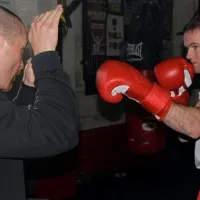 Wayne Rooney trying his hand in boxing