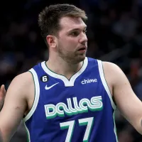Luka Doncic reacts to Kyrie Irving's clutch performances