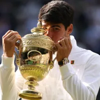 Carlos Alcaraz booed in fun interaction with crowd after winning Wimbledon ahead of Euro 2024 Final