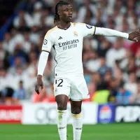 Video: Real Madrid\&#039;s Camavinga gets injured in training before UEFA Super Cup final