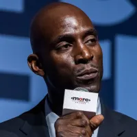 Kevin Garnett makes something clear to Anthony Edwards after Michael Jordan comments