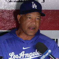 Dodgers Manager Dave Roberts reacts after Shohei Ohtani’s 47th home run