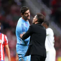 Atletico Madrid – Real Madrid LaLiga derby had to be stopped as fans threw objects to Courtois