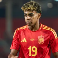 Why is Lamine Yamal not playing for Spain vs Denmark in 2024-25 UEFA Nations League?