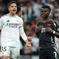 Video: Bukayo Saka and Daniel Carvajal get into heated exchange at halftime of Real Madrid – Arsenal