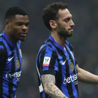 Why are Calhanoglu and Dumfries not playing for Inter Milan vs Monterrey at the FIFA Club World Cup 2025?