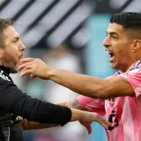 Video: Inter Miami star Luis Suarez spits at Seattle Sounders member as 2025 Leagues Cup final ends with brawl