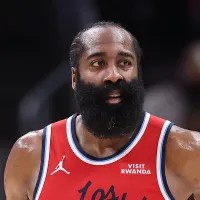 James Harden reacts in shock as Chris Paul and the Clippers part ways