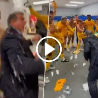VIDEO | Descontrolado: el viral de Laporta celebrando el título en el vestuario