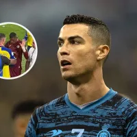 ¡SE CALENTÓ! Cristiano Ronaldo encaró a un rival en defensa de un compañero