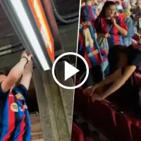 La barbarie de los hinchas del Barcelona en el Camp Nou