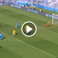 ¡Bombazo al ángulo! Yaser Asprilla le rompió el arco a Eslovaquia