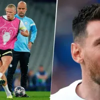 Pep Guardiola puso a Haaland a la altura de Messi: "No estoy bromeando"