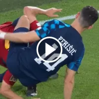 VIDEO  Gavi y Perisic quedaron enredados y causaron las risas de todos