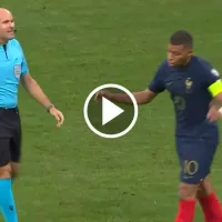Se calentó Mbappé: los TRES penales que no le dieron a Francia en el primer tiempo