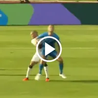 ¿Era roja? Pepe recibió un brutal codazo en la cara