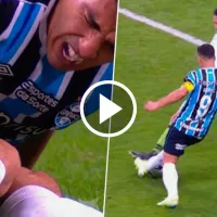 VIDEO  Violenta patada a Suárez en la rodilla que lo tiene al borde del retiro