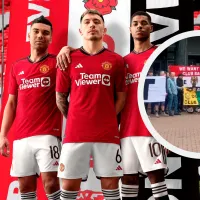 Hinchas de Manchester United sabotean la presentación de la nueva camiseta