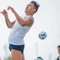 Christian Cueva se presentó en los entrenamientos sin problemas