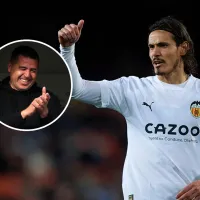 Apareció Boca: Cavani habló con Riquelme y define Valencia