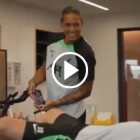 El llamado de atención de Virgil a Mac Allister por la pantalla de su móvil