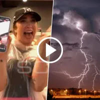 Un relámpago cayó cerca de los fanáticos en la previa de la presentación de Messi