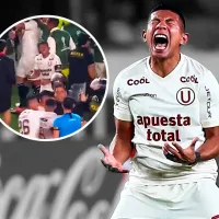 Fuera de sí: la rabia de Edison Flores durante gresca con Corinthians