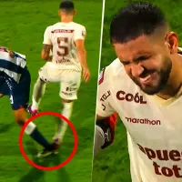 Lo sufre Universitario: el momento exacto en que Di Benedetto se lesionó