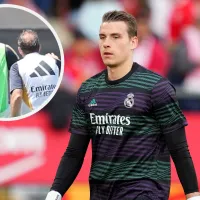 VIDEO  La bronca del preparador de porteros de Real Madrid con Lunin