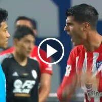 ¡Estalló contra el árbitro! La bronca de Álvaro Morata