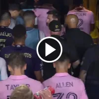 Messi, en modo guerra en el clásico: empujones e insultos en el túnel